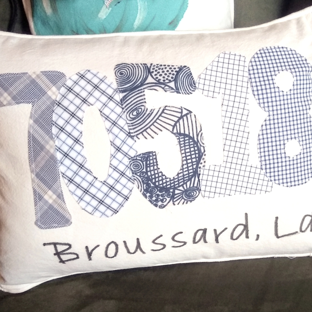 Susan's Legacy Pillows, 12 x 17 lumber pillow